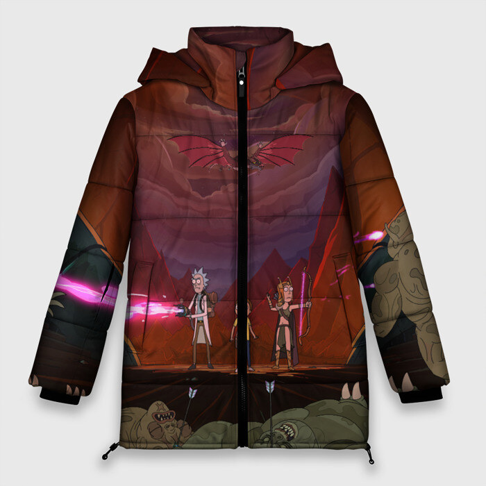 Женская зимняя куртка 3D Dragon Rescuers фото