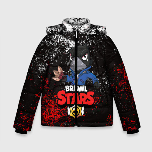 Зимняя куртка для мальчиков 3D BRAWL STARS CROW фото