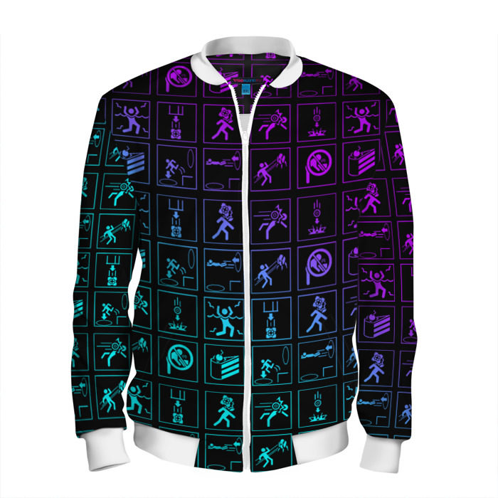 Мужской бомбер 3D PORTAL фото