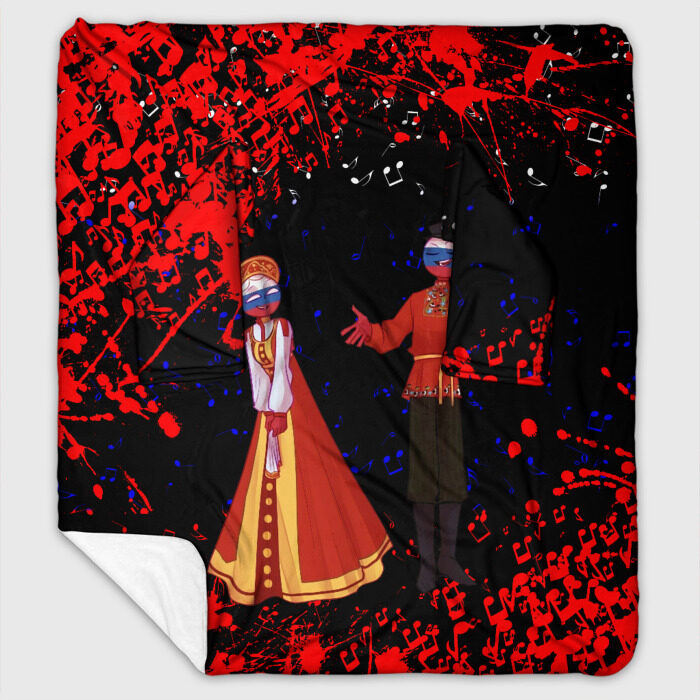 Плед с рукавами CountryHumans фото