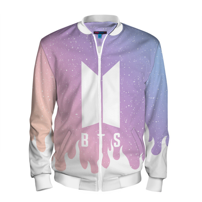 Мужской бомбер 3D BTS фото