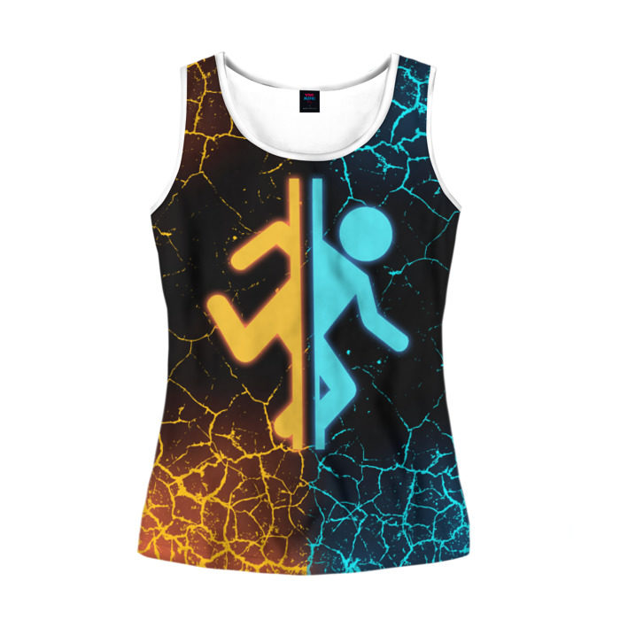 Женская майка 3D PORTAL. фото