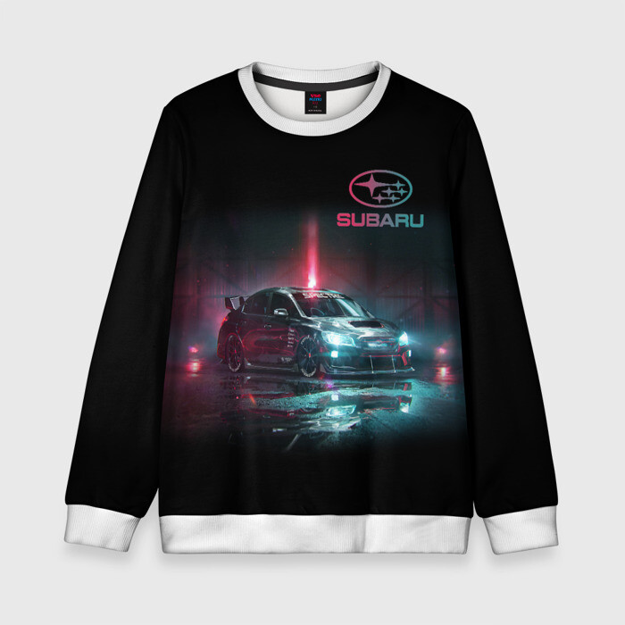 Детский свитшот 3D SUBARU(+Спина) фото