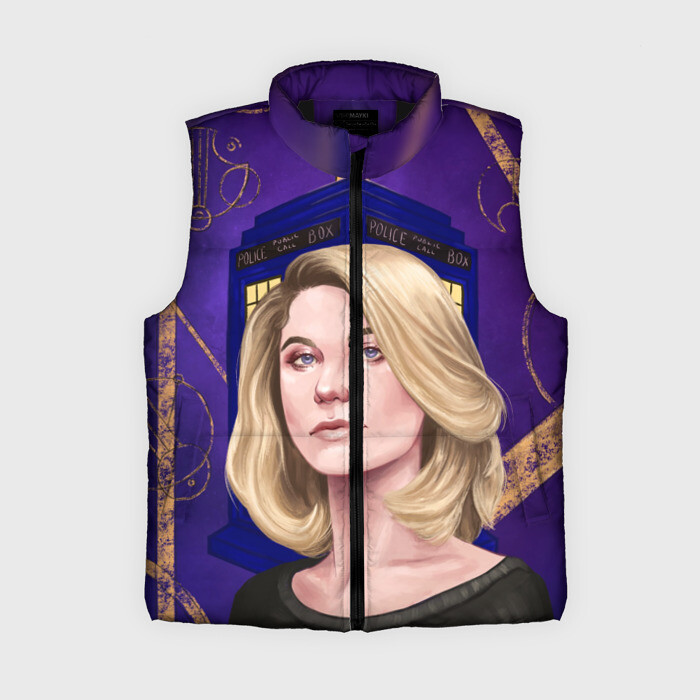 Женский жилет утепленный 3D ДОКТОР КТО фото