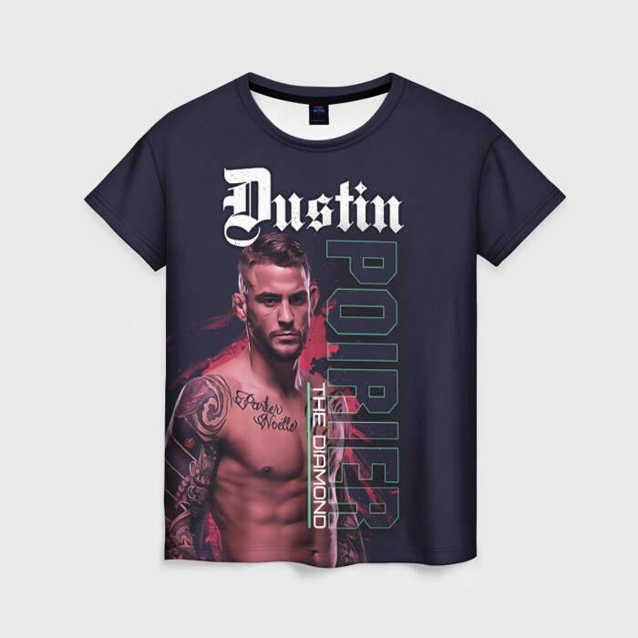 Женская футболка 3D Dustin Poirier фото