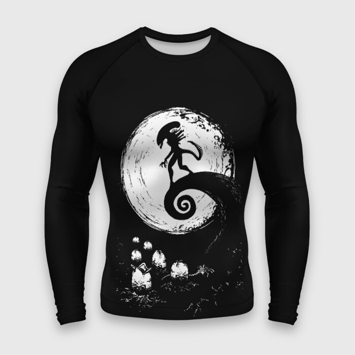 Мужской рашгард 3D ЧУЖОЙ | ALIEN (Z) фото