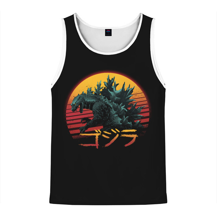 Мужская майка 3D GODZILLA фото