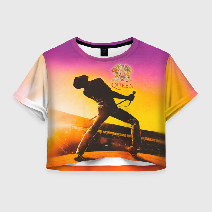 Женская футболка Crop-top 3D Queen фото