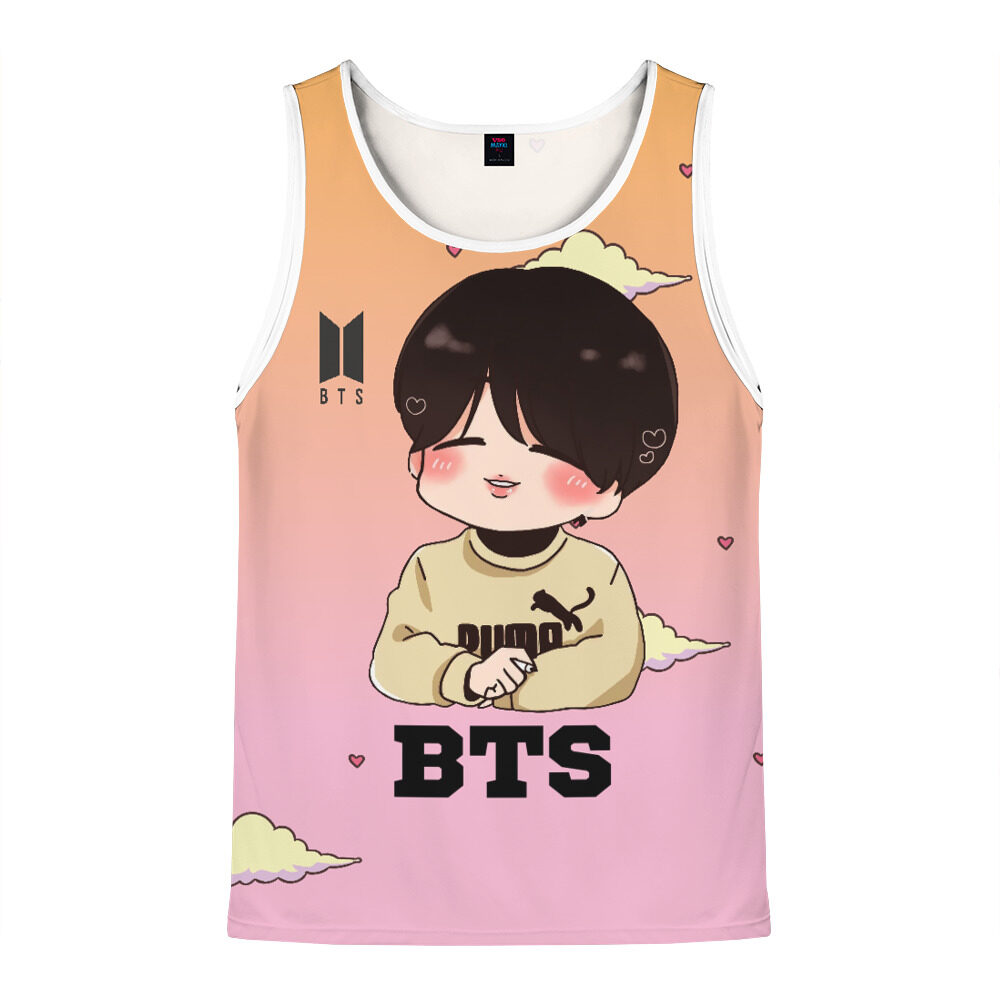 Мужская майка 3D BTS фото