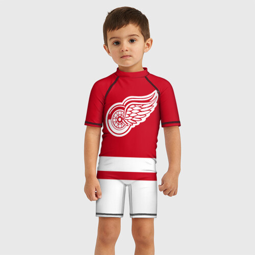 Детский купальный костюм 3D Детройт Ред Уингз фото