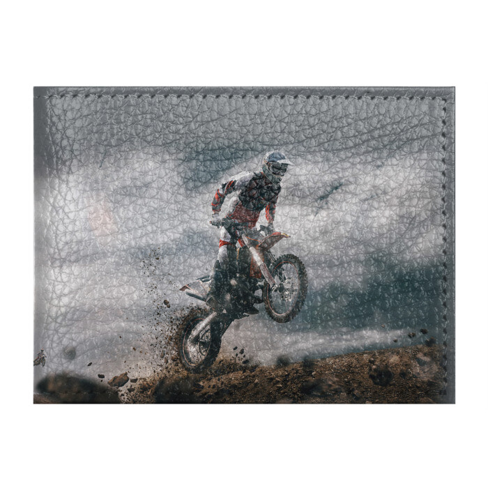 Обложка для студенческого билета Мото Кросс КТМ (+спина) фото