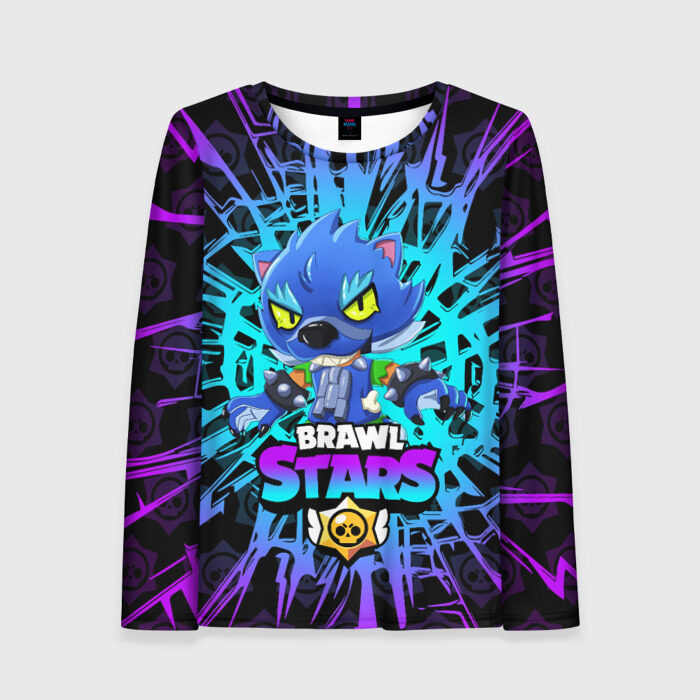 Женский лонгслив 3D B.S. LEON WEREWOLF фото