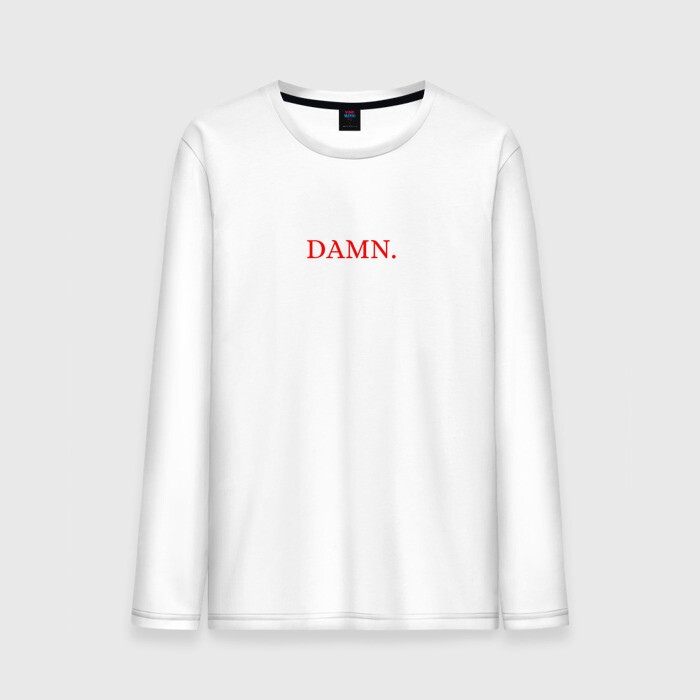 Мужской лонгслив хлопок damn merch фото
