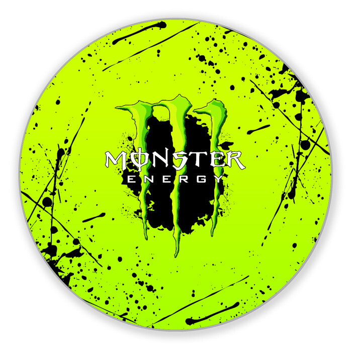 Коврик для мышки круглый MONSTER ENERGY  фото