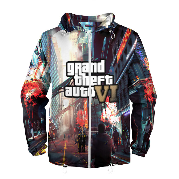 Мужская ветровка 3D GTA 6 EXCLUSIVE фото