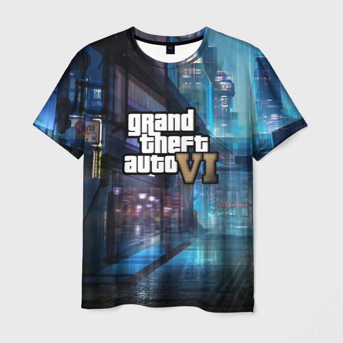 Мужская футболка 3D GTA6 фото