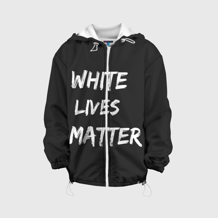 Детская куртка 3D White Lives Matter фото