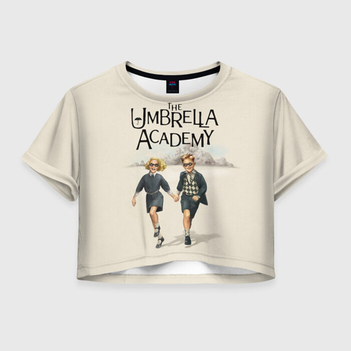 Женская футболка Crop-top 3D The umbrella academy фото