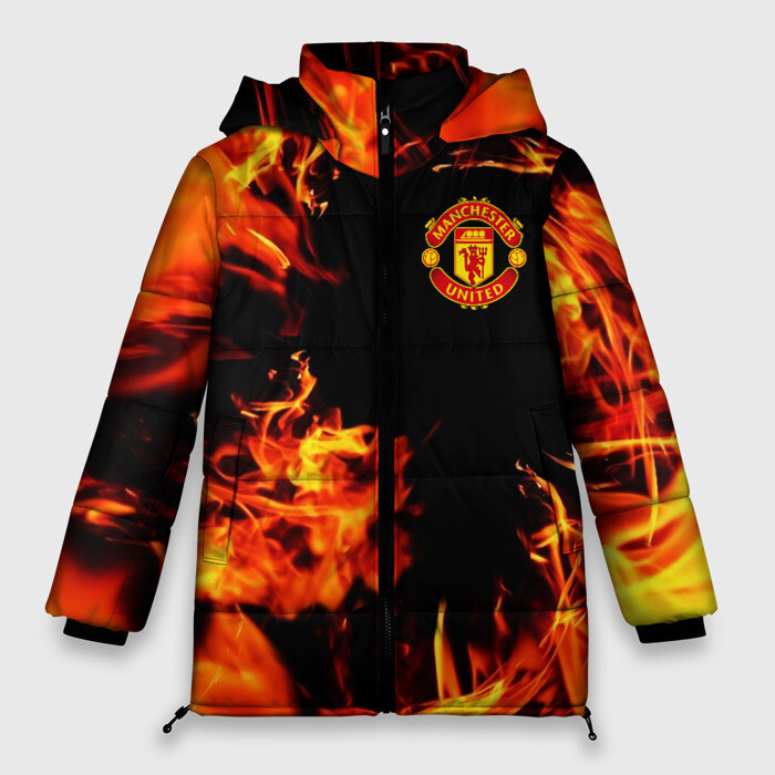 Женская зимняя куртка 3D МАНЧЕСТЕР ЮНАЙТЕД FCMU фото