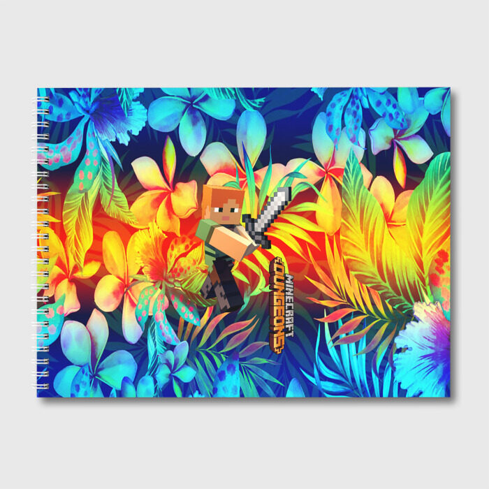 Альбом для рисования Minecraft Dungeons фото