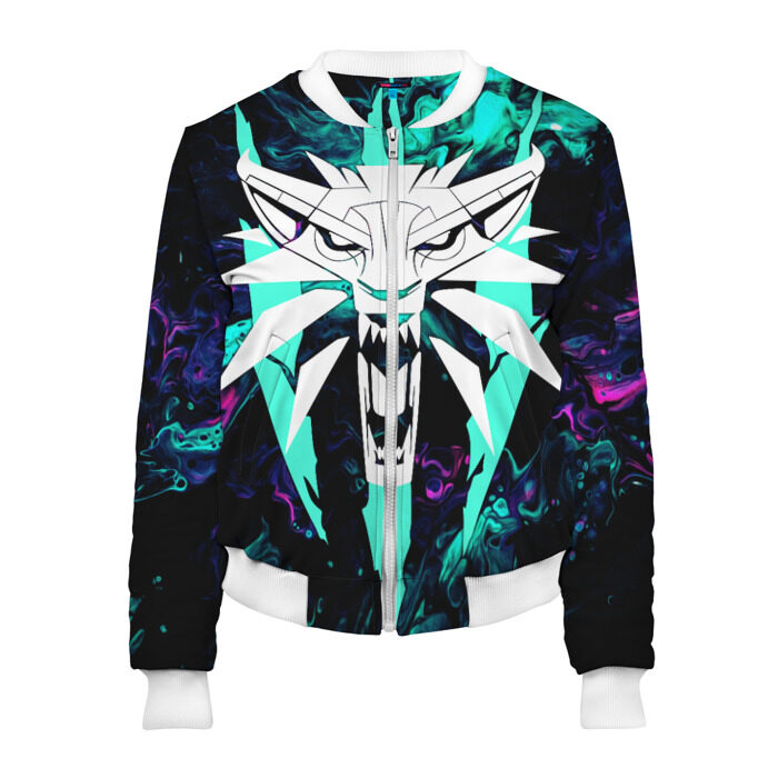 Женский бомбер 3D ВОЛК фото