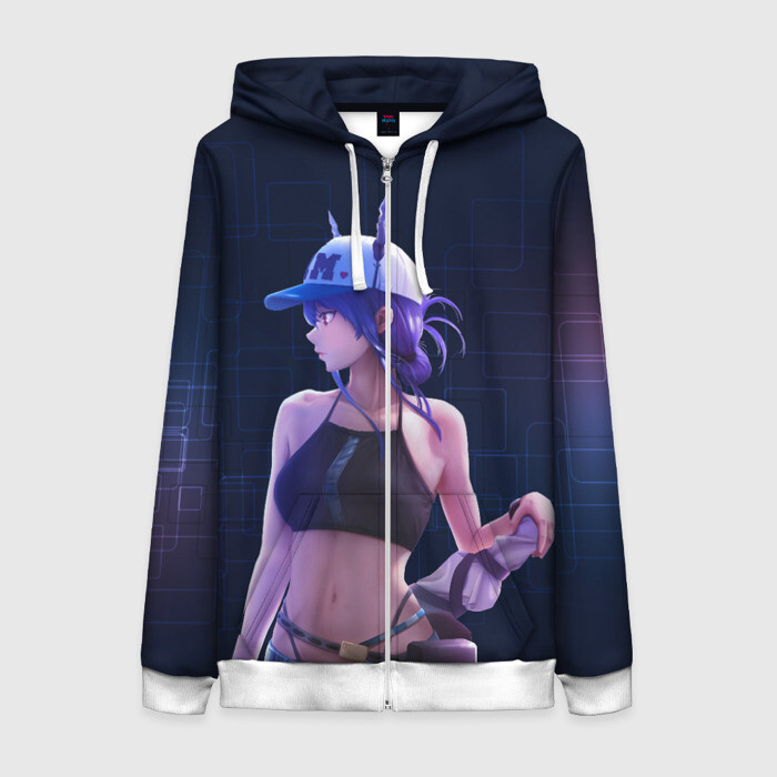 Женская толстовка 3D на молнии Chen Arknights фото