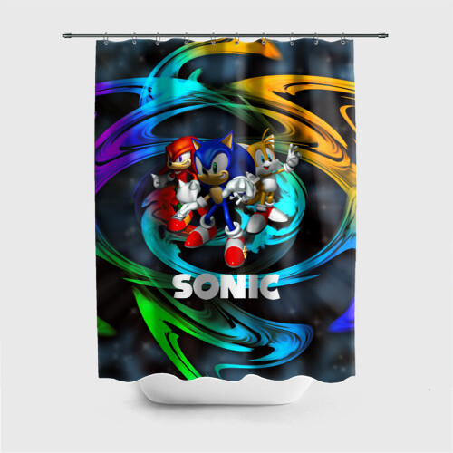 Штора 3D для ванной SONIC TRIO фото