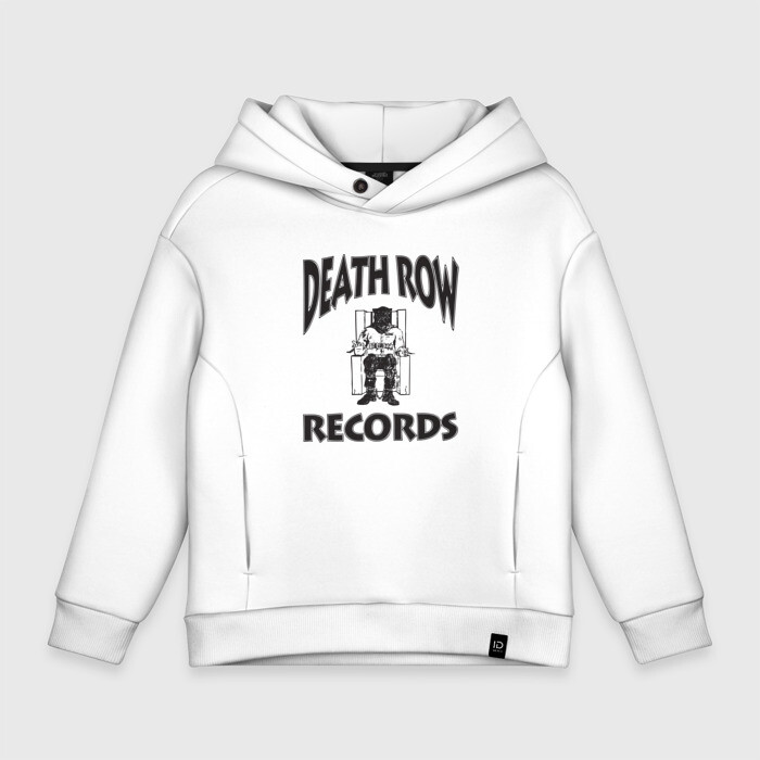 Детское худи Oversize хлопок Death Row Records фото