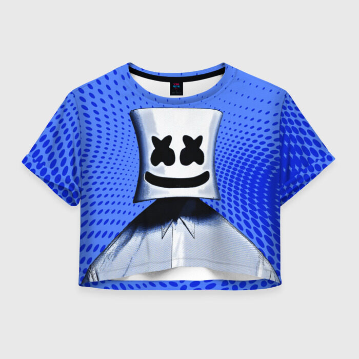 Женская футболка Crop-top 3D MARSHMELLO фото