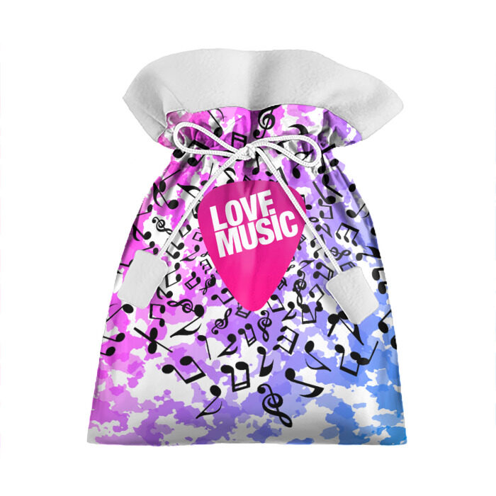 Подарочный 3D мешок Ноты фото