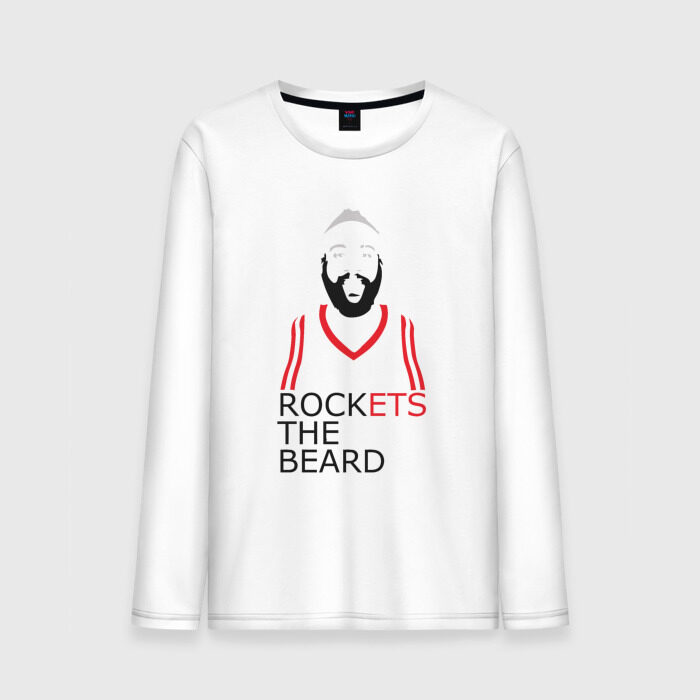 Мужской лонгслив хлопок Rockets The Beard фото