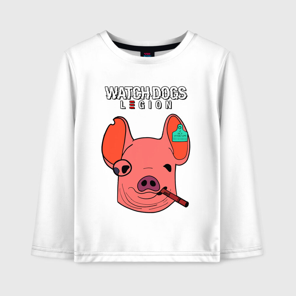Детский лонгслив хлопок WATCH DOGS LEGION фото