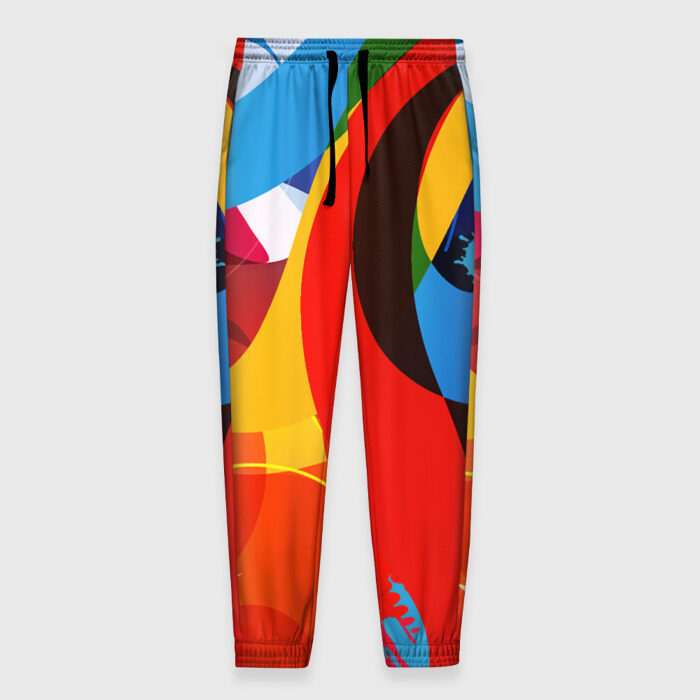 Мужские брюки 3D Цветы. Краски. Эмоции фото