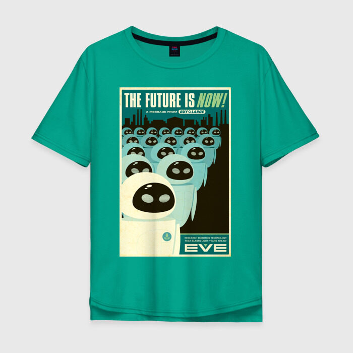 Мужская футболка хлопок Oversize Eve фото