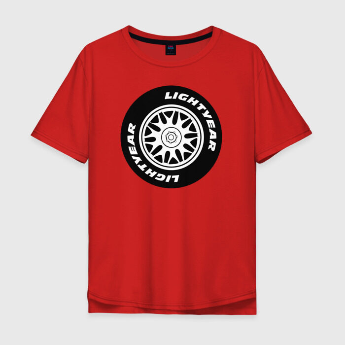 Мужская футболка хлопок Oversize Lightyear Tires фото