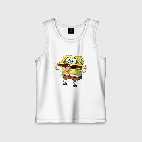 Детская майка хлопок Губка Боб  фото