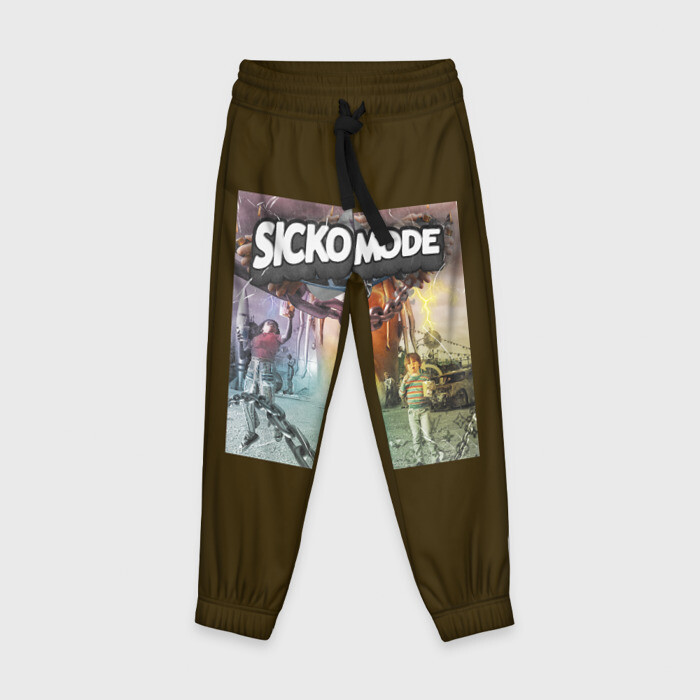 Детские брюки 3D Travis scott sicko mode фото