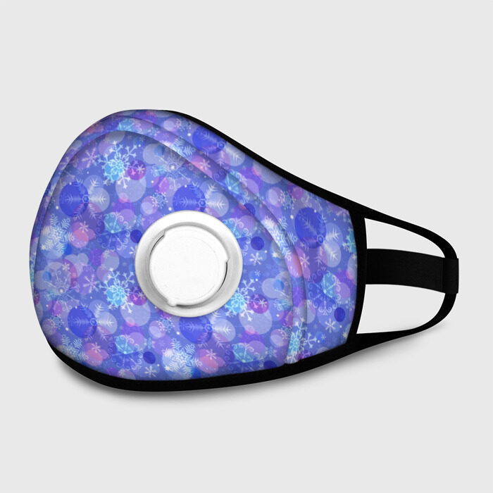 Маска из неопрена Снежинки фото