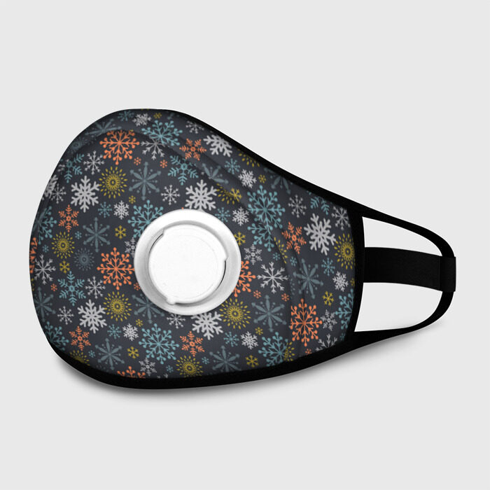 Маска из неопрена Снежинки фото
