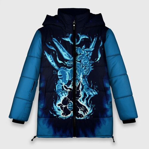 Женская зимняя куртка 3D Карточкиа Покемона фото