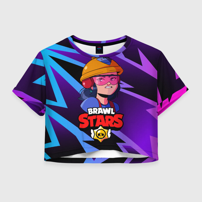 Женская футболка Crop-top 3D Джеки Brawl Stars Jacky фото