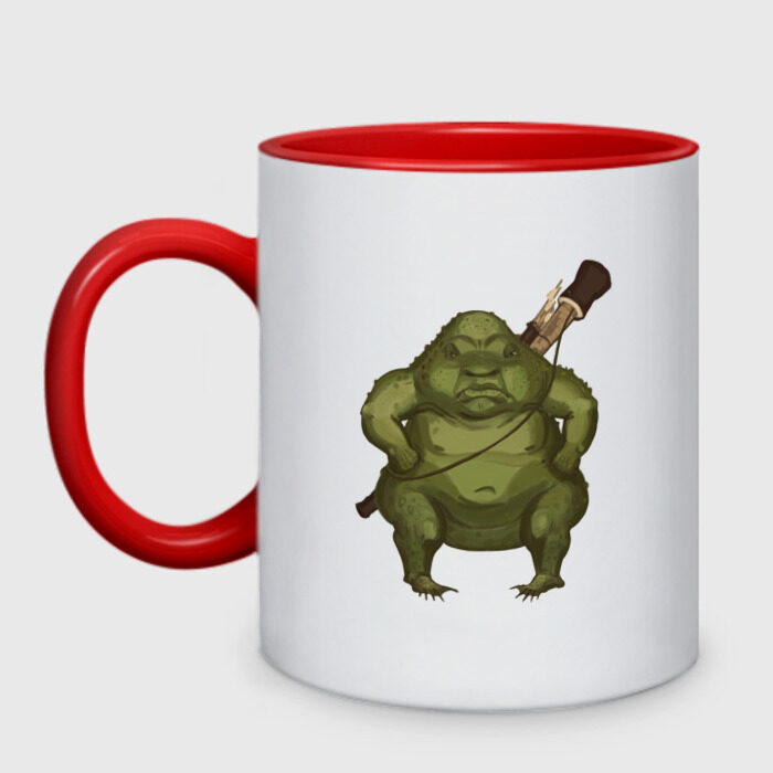 Кружка двухцветная Жаба фото