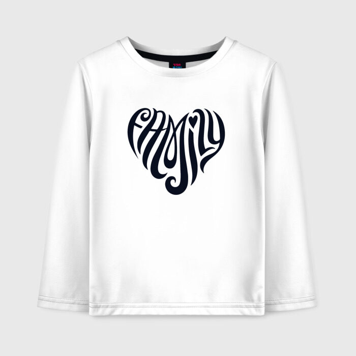 Детский лонгслив хлопок Family фото