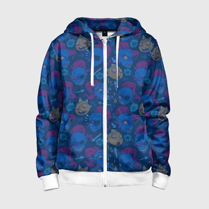 Детская толстовка 3D на молнии Undertale фото