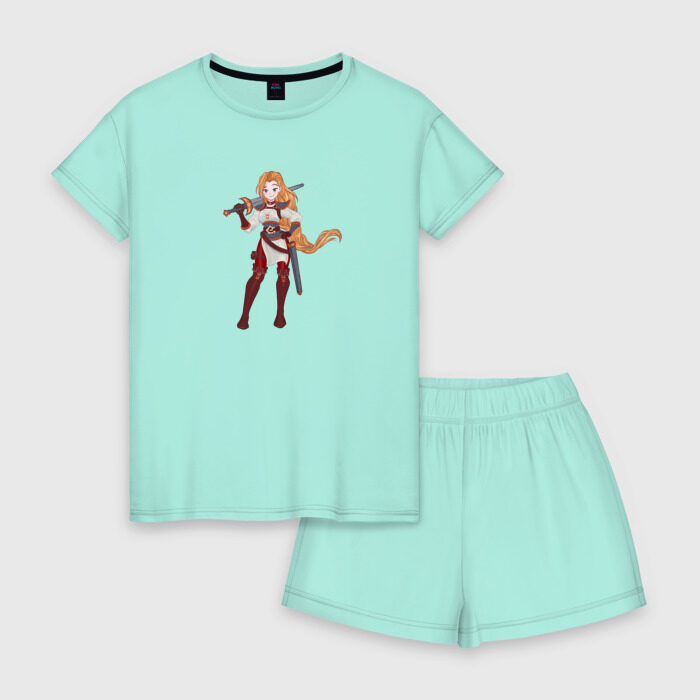 Женская пижама с шортиками хлопок Воительница фото