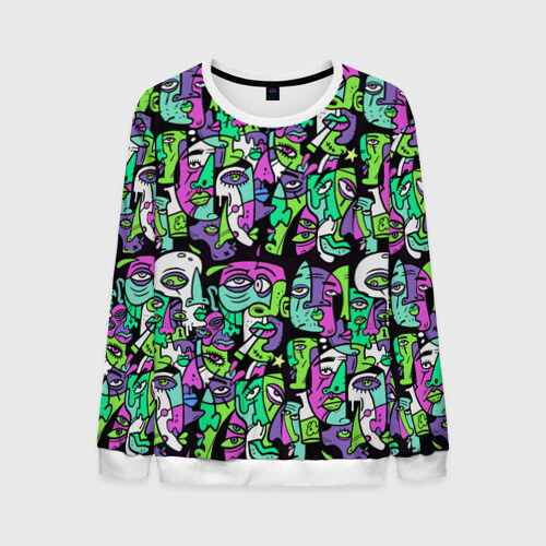 Мужской свитшот 3D Граффити монстры фото