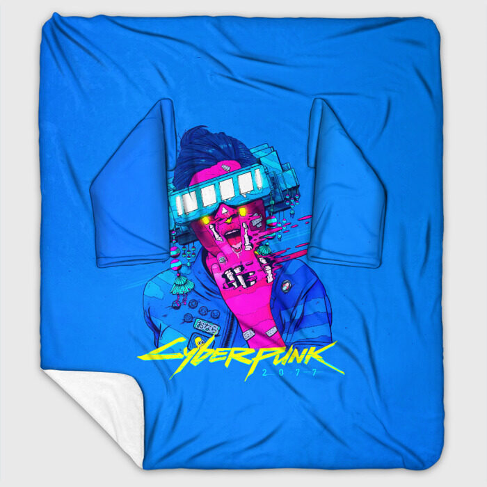 Плед с рукавами Cyberpunk 2077 фото