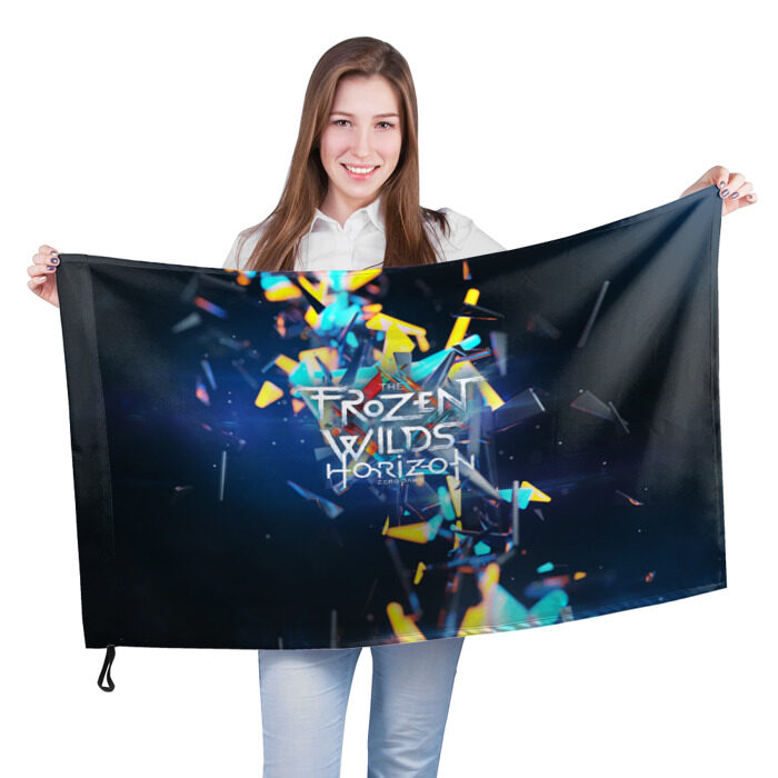 Флаг 3D HORIZON ZERO DAWN фото