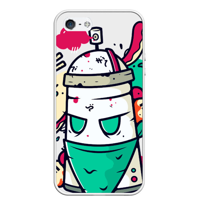 Чехол для iPhone 5/5S матовый граффити фото