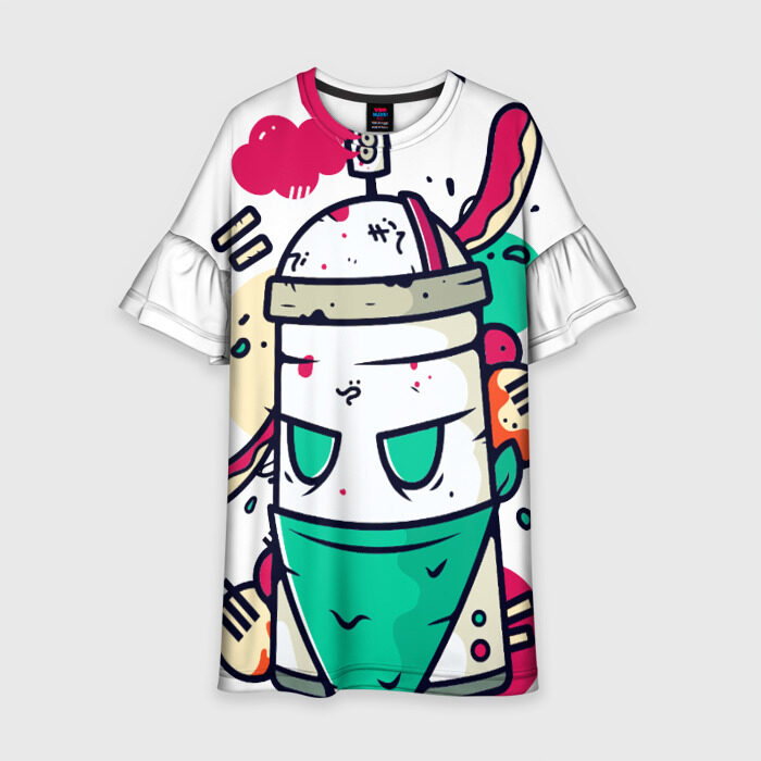 Детское платье 3D граффити фото